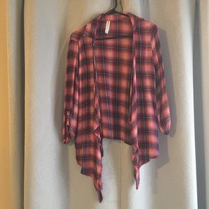 Plaid cardigan